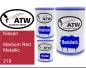 Preview: Nissan, Medium Red Metallic, 219: 500ml Lackdose + 500ml Klarlack + 250ml Härter - Set, von ATW Autoteile West.